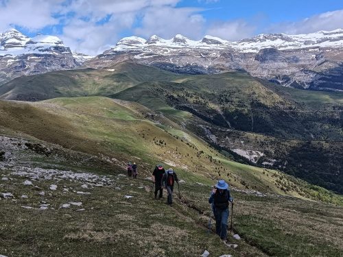 Views towards the Monte Perdido massif